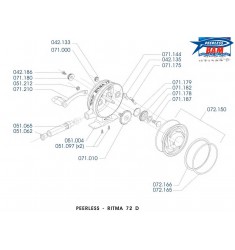 Ritma 72 Droitier Moulinet Toc bobine chenille