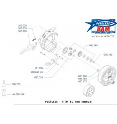 RITM 80 MRT Moulinet Toc Semi-automatique 