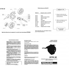 RITM 80 AE Moulinet mouche semi-automatique